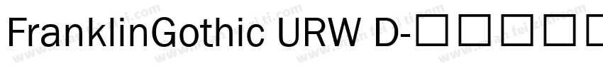 FranklinGothic URW D字体转换